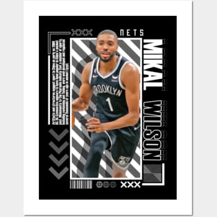 Mikal Bridges Paper Poster Version 10 Posters and Art